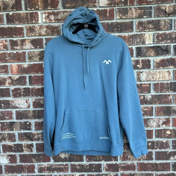 HVIII Brand Goods Hoodie Blue White Logo Powerlifting Weight Gym Size Medium M - Picture 9 of 9